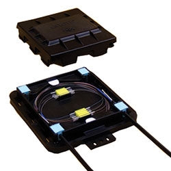 Preformed Line Products COYDTC-001 | Closure Assembly With Four Port Sealing Grommets, Two Single Fusion And One Ribbon Lite-Grip Splice Block, Four Cable Retention Clips And Two Fiber Organizer Clips