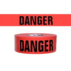 Presco Polymers SB3102R21 | Red 2Mil 3"X1000’ Danger (Sourced)