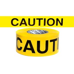 Presco Polymers SB3102Y16 | Yellow 2Mil 3"X1000’ Caution (Sourced)