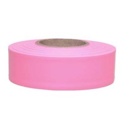 Presco Polymers TFP | Vinyl Flagging Tape – Pink, 12S Grade, 300 ft Roll