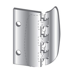 Pro-Lok EFL-100-W | Door Mount Privacy Flip Lock, Surface Mount, 2-3/4" Length x 1-1/2" Width, White, For In-Opening Right and left Hand Door