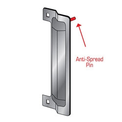 Pro-Lok ELP-240-1-DU | Door Latch Protector, 13" Length x 3-5/8" Width, Steel, Duronodic, With 1 Pin, For Out-Opening Door