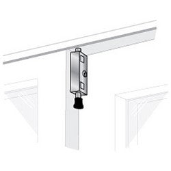 Pro-Lok EPL-106-AL | Patio Door Lock, Keyed Large Rectangular, 6" x 1-1/8", Aluminum, With (2) Key, For Interior and Exterior Sliding Door