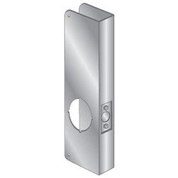 Pro-Lok EWP-135-S | Door Mount Wrap Plate, 14" Width x 5" Height, 1-3/4" Thickness Door, 2-1/8" Bore Diameter, 2-3/4" Backset