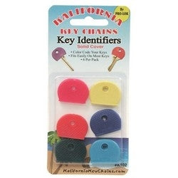 Pro-Lok K102 | Key Identifier, Solid Cover, Soft Rubber Cap, 6 each per Card