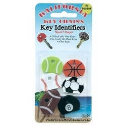 Pro-Lok K104 | Key Identifier, Solid Sport, Soft Rubber Cap, 6 each per Card