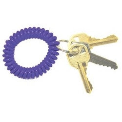 Pro-Lok K200 | Soft Wrist Coil Key Chain, 2-1/2 to 15" Stretch Diameter, Soft Rubber Wrist Coil, 1 per Card