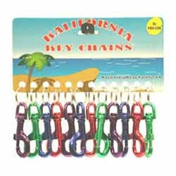 Pro-Lok K265-C | Key Snap Clip, Anodized, Aluminum Tag, 360 Degree Rotating Swivel, 12 each per Card