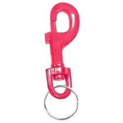 Pro-Lok K265 | Key Snap Clip, Anodized, Aluminum Tag, 360 Degree Rotating Swivel, 1 per Card