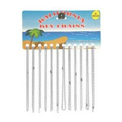 Pro-Lok K280-C | Beaded Key Chain, 30" Length, Metal, 12 each per Card