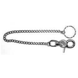 Pro-Lok K283 | Trigger Snap Key Chain, 10" Length, Metal, With 1" Split Key Ring, 1 per Card