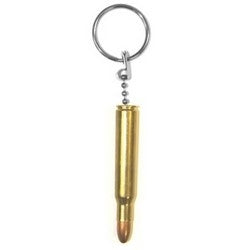 Pro-Lok K300 | Bullet Key Chain, 30-06 Brass Shell, Copper Tip, With 1" Split Key Ring, 1 per Card