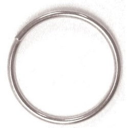 Pro-Lok K911-B | Split Key Ring, 5/8" Diameter, Tampered Steel, Nickel Plated, 100 each per Bulk