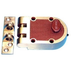 Progressive Hardware Co Inc 1776/3 | Door Cylinder Deadbolt Jimmyproof Vertical Turn Knob and Key, Polished Brass, With Flat Strike