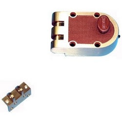 Progressive Hardware Co Inc 1786/3 | Door Cylinder Deadbolt Jimmyproof Vertical, Turn Knob and Key Polished Brass, With Angled Strike
