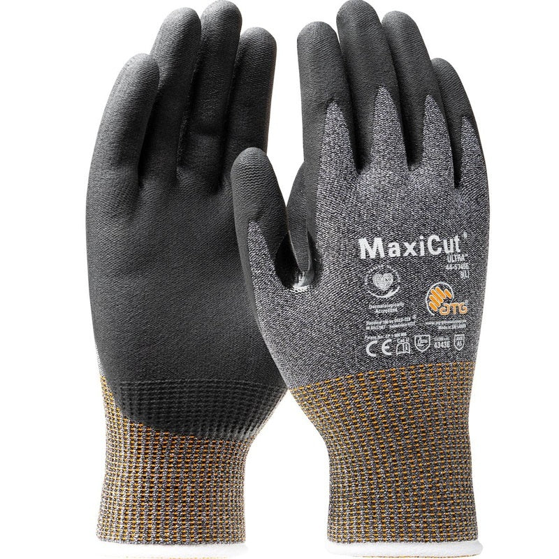 Protective Industrial Products 44-5745E/XS | MaxiCut Gloves, 15 Gauge, Foam Nitrile Coated, Cut Level A5, Size X-Small
