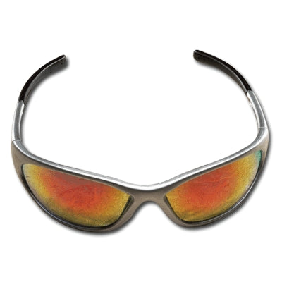Pyramex Safety Products SS3345E | Zone II Safety Glasses Silver Frame, Orange Mirror Lens