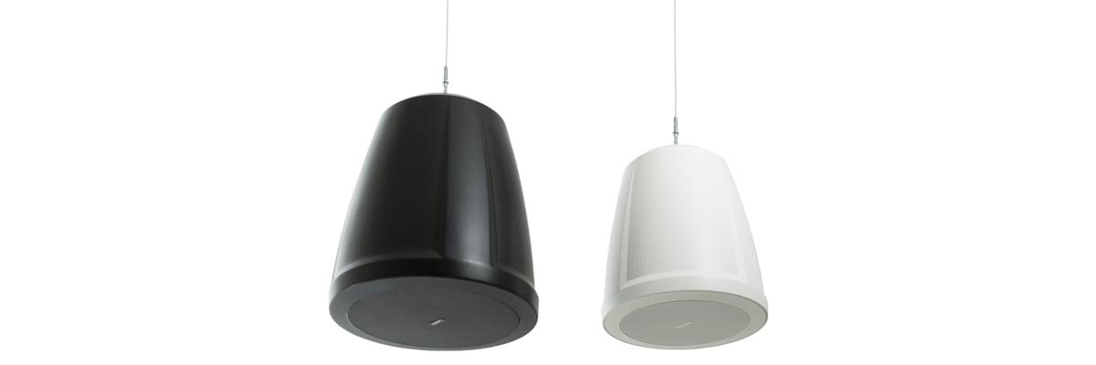 QSC AD-P4T-BK | Two-Way Pendant Speaker, Pendant, 16 , 7100VAC, White, 60W