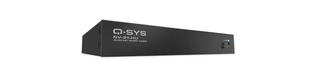QSC NV-21-HU | Network Video, Dimensions 7.3 x 5.2 x 1.2 in., Black