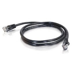 Quiktron 576-135-001 | Value Series Cat 6 Booted Patch Cord, 1 ft., Black