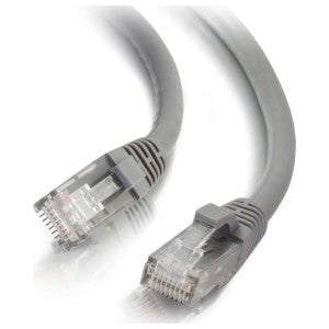Quiktron 576-A00-003 | Value Series Cat 6A, 26 AWG U/UTP, Stranded, Snagless, RJ-45 to RJ-45, Ethernet Network Patch Cable 3 ft., Gray