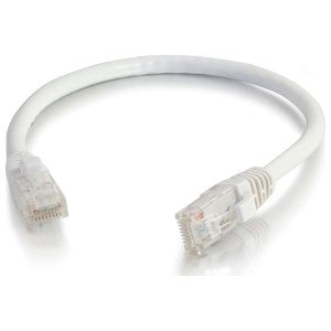 Quiktron 576-A25-003 | Value Series Cat 6A, 26 AWG U/UTP, Stranded, Snagless, RJ-45 to RJ-45, Ethernet Network Patch Cable 3 ft., White