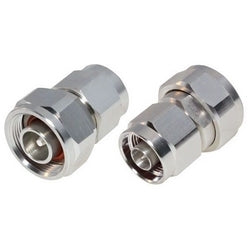 R F Industries Ltd RFN-1045-4 | Coaxial Adapter, Low Pim, 4.1-9.5 (Mini) Din Male To N Male, Straight, 7.5 Ghz Frequency, Whiter Bronze Body Plating
