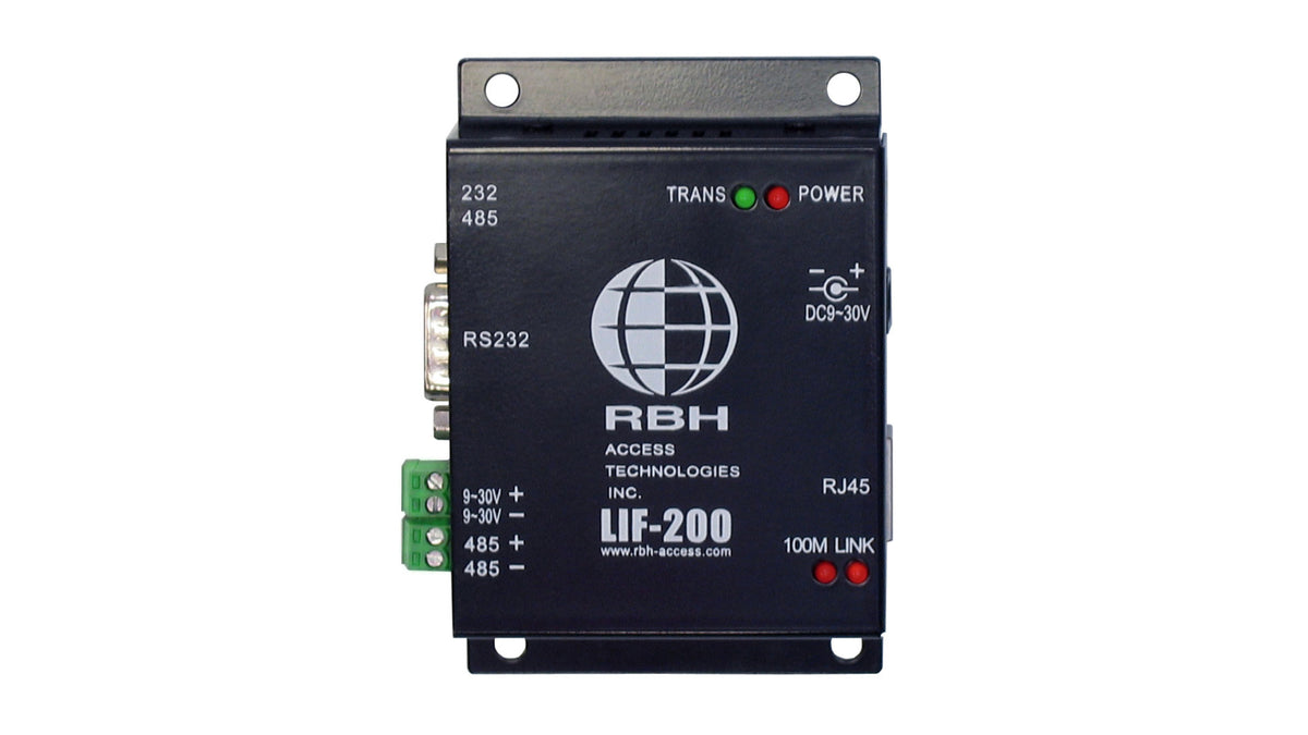 RBH Access Technologies Inc RBH-LIF-200 | TCP/IP LAN Gateway, 9 to 24 VDC Input