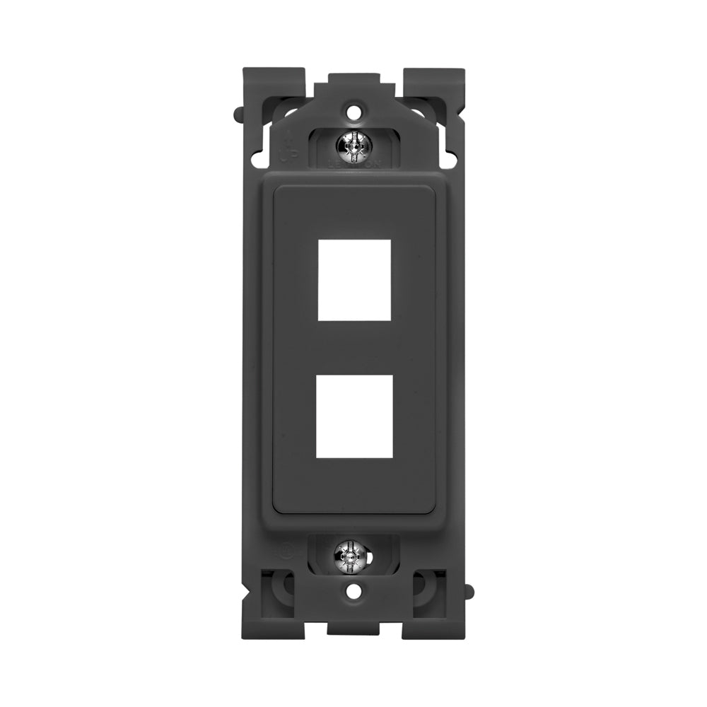 Leviton RE640-OB2 | 2-Port Renu Insert, Onyx Black