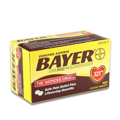 RJ General Corporation 53041 | Bayer Aspirin, 100 Tablets