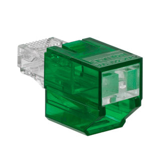 Leviton SRJPB-G | Port Blocker, Secure RJ, Green color transparent