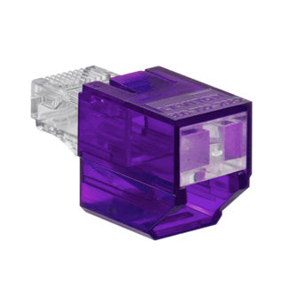 Leviton SRJPB-P | Port Blocker, Secure RJ, Purple color transparent