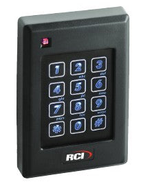 Rutherford Controls Internatio 5355R | Proximity Reader And Keypad, 5 To 16 Volt Dc, 110 Miliampere 12 Volt Dc, 125 Kilohertz, 24 Awg Stranded Cable, 3" Width X 3/4" Depth X 4-5/8" Height, Wiegand Output