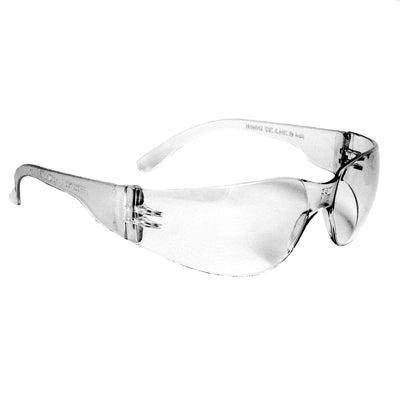 Radians MR0110ID | Mirage Safety Glasses Clear Frame, Clear Hardcoat Lens
