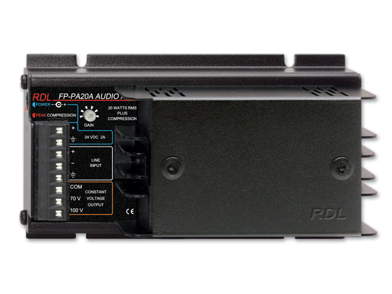 Radio Design Labs FP-PA20A | Mono Audio Amplifier, 20 W, 70/100 V