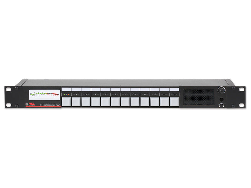 Radio Design Labs RM-MP12A | Audio Monitor Panel, 12-Line or Speaker Inputs