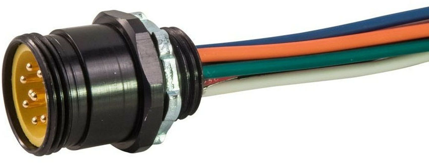 Remke Industries 108P0010M | Mini-Link Receptacle, Male, 8-Pole, 1 ft