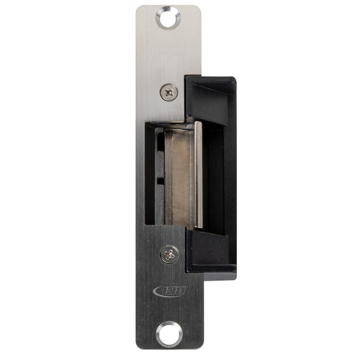Rutherford Controls 4305-06 X 32D | Electric Strike, 5-7/8" Round Corner Faceplate, for 3/4" Projection Latches, 12 VDC