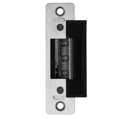 Rutherford Controls 7104-07 X 32D | Electric Strike, 4-7/8" Round Corner Faceplate, for 3/4" Projection Latches, 24 VAC