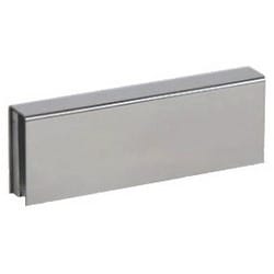 Rutherford Controls GB7212 X 32D | Electromagnetic Lock Bracket, Polished Stainless Steel, for 8372 Series 1/2 Inch Thickness Glass Door