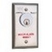 Security Door Controls 708RU "DOOR ALARM RESET" & "BYPASS" Key Switch, 1-MO SPDT, 1-AA SPDT, 6 Amp - Dull Stainless Steel Standard
