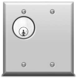 Security Door Controls 712TUL2 712 Key Sw Mo Dpdt Aa Dbl Gang 630 L2