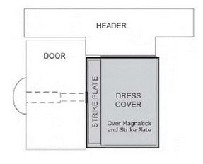 Securitron Magnalock Corp DC-62BK | Magnalock Dress Cover, Black Anodized, For M62 Magnalock