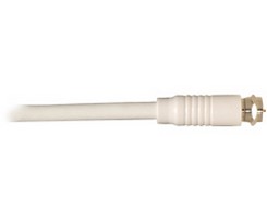 Steren 205-410WH | 3' F-F White Coaxial RG6 UL Cable