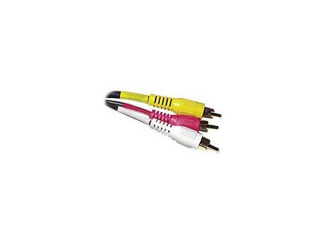 Steren 206-277 | 12ft 3-RCA Composite Video/Audio Cable M-M