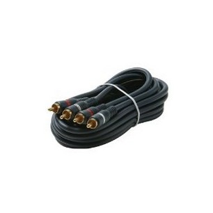 Steren 254-235BL | 75-Feet 2RCA-2RCA Plugs Home Theatre Cable