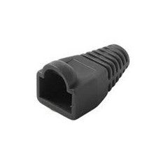 Steren 300-080BK | RJ45 Snagless Boot Black Slide-On RJ-45 Boot Connector Covers, Round UTP Cable Snag-Less Boot Covers for Strain Relief and Plug Tab Protection, Sold as Singles