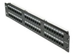 Steren 310-348 | Fast Media Cat5e 48 Port Patch Panel, 2 RMS