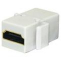 Steren 310-485WH HDMI Keystone Coupler - Gold-plated Connectors - White