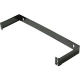 Steren 310-602 | Hinged Wall Mount Patch Panel Bracket 19" Inch W x 3 1/2" H x 6" D 16 Gauge Black Powder Steel 2 x EIA 6" Depth Direct Wall Mount Bracket with Available Rear Component Access